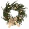 Faux 28 Inch Pine Needle Wreath W/Ornaments And Ribbon, Pine Cone